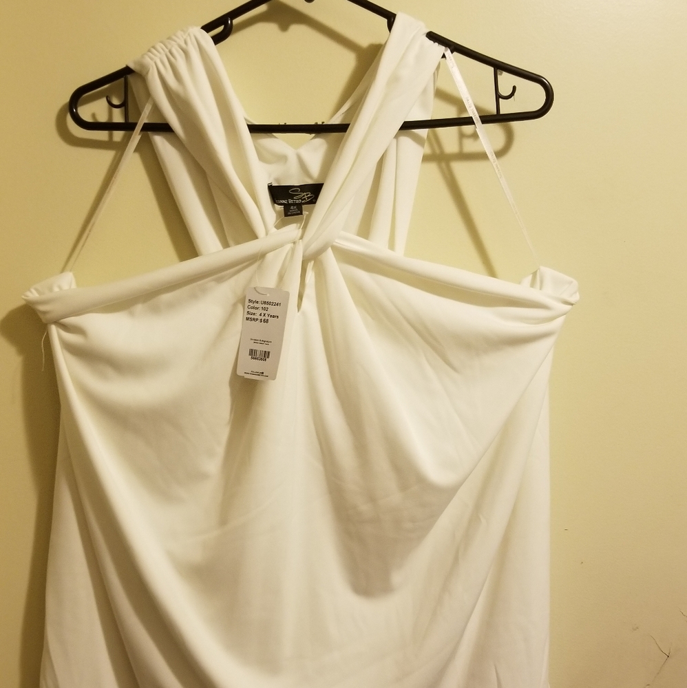 Dressy front cross top
